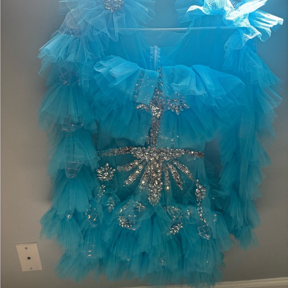 Amekana Blue Tulle Dress